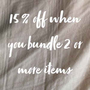 Make a bundle and get 15% off!